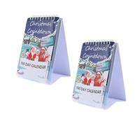 100 day christmas countdown 2025,100 Day Christmas Countdown Calendar 2025, Tear off Countdown to Christmas Approaching Calendars, Festive Desktop Calendar, Home Decor Desk Centerpiece (2PC)