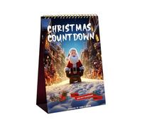 100 Day Christmas Countdown Calendar 2024, Christmas Advent Calendar 2024, Desktop Advent Calendar for Home Office Room Decor, Christmas Countdown Flip Calendar Gifts for Kids (1PCS)