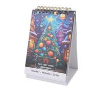100 Day Christmas Countdown Calendar 2024 | Tear Off Festive Desk Calendar for Home/Office Decor | Cute Holiday Characters Build Xmas Excitement | 3.9x6.3in Paper Calendar