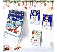 100 Day Christmas Countdown Calendar 2025, Advent Calendar 2025, Christmas Countdown Calendar, Desktop Advent Calendar for Home Office Room Decor, Xmas Count Down Gift