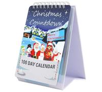100 Day Christmas Countdown Calendar 2025, Advent Calendar for Home Office Decor, Christmas Decorations for Kids and Families, Countdown to 2025, 16.5 X 10 Cm Paper Calendar