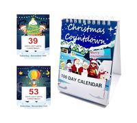 100 Day Christmas Countdown Calendar 2025,Christmas Advent Calendar with Week Dates for Home Offices Room Decor, Home Decor Ignites the Atmosphere of the Holiday.