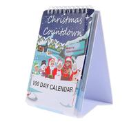 100 Day Christmas Countdown Calendar 2025, Christmas Countdown Calendar, Desktop Advent Calendars for Home Offic-e Room Decor, Christma-s Count Down Gift for Kids Adults