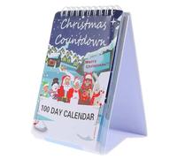100 Day Christmas Countdown Calendar 2025, Tear off Countdown to Christmas Approaching Calendars, Festive Desktop Calendar, Home Decor Desk Centerpiece