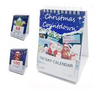 100 Day Christmas Countdown Calendar 2026,Christmas Countdown Calendar, Desktop Advent Calendar for Home Office Room Decor, Xmas Count Down Gift (Multicolor)