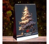 100 Day Christmas Countdown Calendar, Desktop Christmas Count Down Calendar 2025, Interactive Table Centerpieces For Holiday December Teens Adults Kids