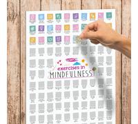 100 Day Mindfulness Challenge Scratch Poster