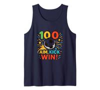 100 Days Aim Kick Win Soccer Celebration Tank Top