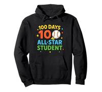 100 Days All-Star Student Baseball Celebration Pullover Hoodie