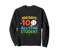100 Days All-Star Student Baseball Celebration Sweatshirt