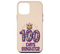 100 Days Brighter School Crown Gems 100th Day Girls Kids Case for iPhone 12 mini