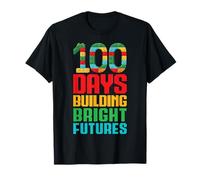 100 Days Building Bright Futures Blocks 100 Days of School T-Shirt