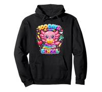 100 Days Is Alotl School Cute Axolotl Classroom Kids Girl Pullover Hoodie
