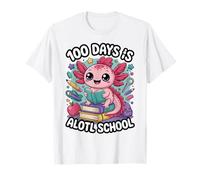 100 Days is Alotl School Cute Axolotl Kawaii Kids T-Shirt