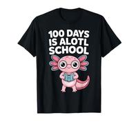100 Days is Alotl School Cute Axolotl Kawaii Kids T-Shirt