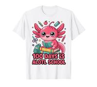 100 Days is Alotl School Cute Axolotl Kawaii Kids T-Shirt