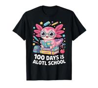 100 Days is Alotl School Cute Axolotl Kawaii Kids T-Shirt