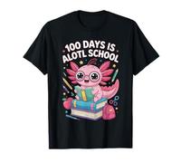 100 Days is Alotl School Cute Axolotl Kawaii Kids T-Shirt