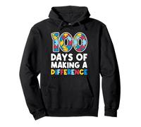 100 Days Making Difference Puzzle Autism Awareness Support Pullover Hoodie