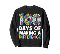 100 Days Making Difference Puzzle Autism Awareness Support Sweatshirt