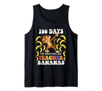 100 Days of Driving My Teacher Bananas Dabbing Monkey School Tank Top