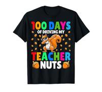 100 Days of Driving My Teacher Nut Squirrel 100th Day School T-Shirt