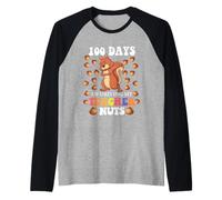 100 Days of Driving My Teacher Nuts Dabbing Squirrel School Raglan Baseball Tee