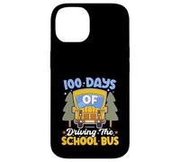 100 Days Of Driving The School Bus Driver 100th Day Kids Case for iPhone 14
