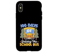 100 Days Of Driving The School Bus Driver 100th Day Kids Case for iPhone X/XS