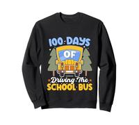 100 Days Of Driving The School Bus Driver 100th Day Kids Sweatshirt