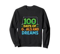 100 Days of Goals and Dreams Soccer Celebration Sweatshirt
