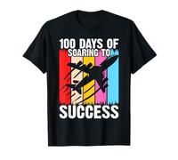 100 Days of School Airplane Soaring to Success T-Shirt