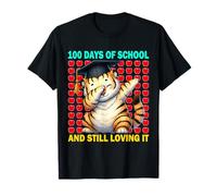 100 Days of School and Still Loving It Tiger Design T-Shirt