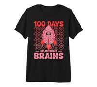 100 Days of School Awesome Brains Premium T-Shirt