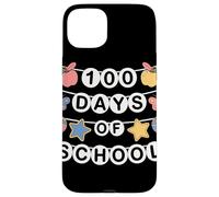100 Days Of School Banner Cute Apple Classroom Teacher Case for iPhone 15 Plus