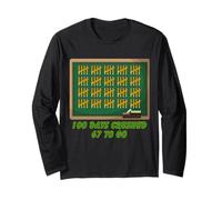 100 Days of School Crushed Progress for Students Teachers Long Sleeve T-Shirt