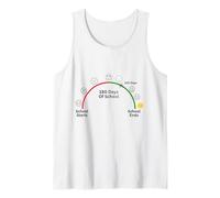100 Days of School Crushed Progress for Students Teachers Tank Top