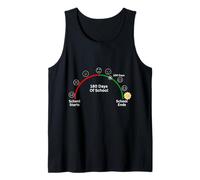 100 Days of School Crushed Progress for Students Teachers Tank Top