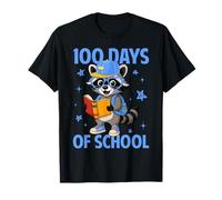 100 Days of School Raccoon 100 Days Smarter Students Boys T-Shirt