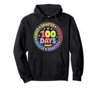 100 Days Of School Smarter Brighter 100Th Day Kid Boys Girls Pullover Hoodie