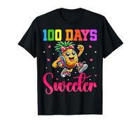 100 Days of Sweeter Running Pineapple 100th Day of School T-Shirt