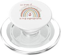 100 Days of Teaching Kindergarten Is My Superpower PopSockets PopGrip for MagSafe