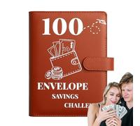 100 Days Saving Challenge Folder,Money Challenge Folder | Savings Binder Envelope,Money Saving Binder for Planning and Saving 5050 Dollars.