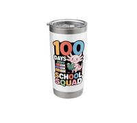 100 Days School Squad Cute Axolotl Reading Stainless Steel Insulated Tumbler