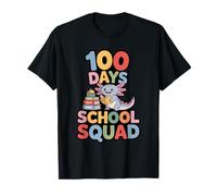 100 Days School Squad Cute Axolotl Reading T-Shirt