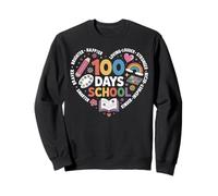 100 Days Smarter KinderStronger Braver Brighter Student Kids Sweatshirt