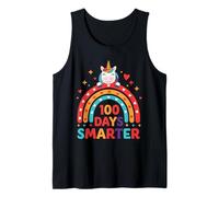 100 Days Smarter Unicorn Rainbow Celebration Design Tank Top