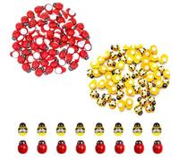 100 Decorative Stickers Ladybugs and Bees - Lucky Self Adhesive Stickers for DIY and Home Decor - Creative Accessories