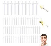 100 Disposable Nose Hair Removal Sticks - Men's Nose Waxing Applicators Kit for Nostril Cleaning