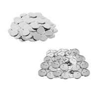 100 DIY Button Part Supplies 25mm-75mm for Button Maker Machine Round Metal Pin Badge (Iron Top & Bottom & Plastic Film) Efficiently DIY Making(58mm)